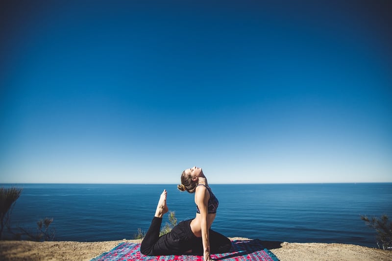 Meditating woman